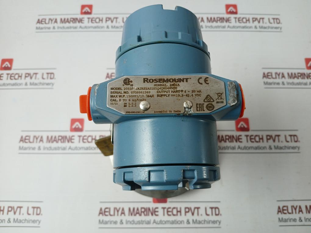 Rosemount 2051Gp2A2B21As1E1Q4Q8D4M5Qt Hart Pressure Transmitter 150Psi/10.3 Bar