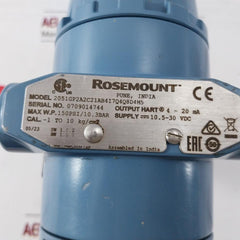 Rosemount 2051Gp2A2C21Ab4I7Q4Q8D4M5 Hart Pressure Transmitter 4-20Ma Ip66/68
