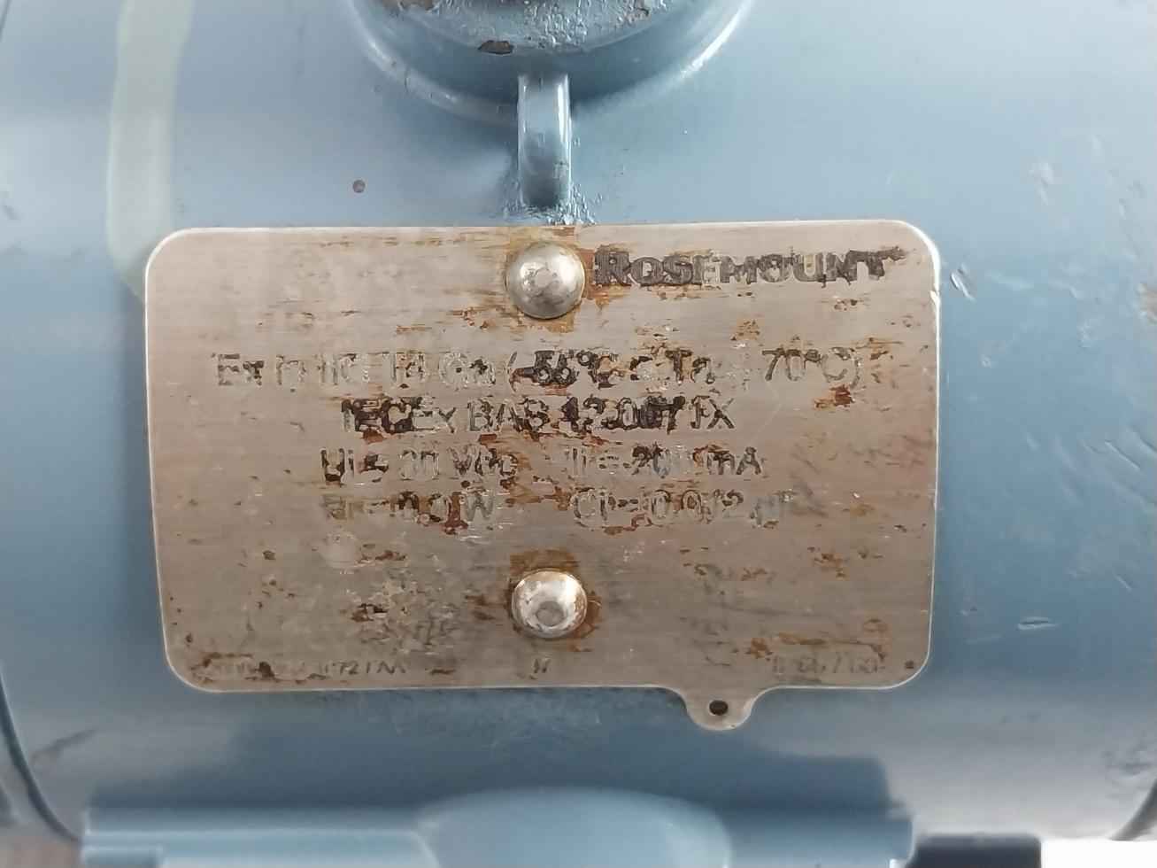 Rosemount 2051Gp2A2C31Ab4I7Q4Q8D4M5 Pressure Transmitter 10.5-30 Vdc 4-20 Ma