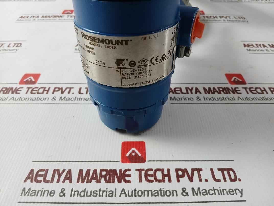 Rosemount 2051Tg2F2B21Awr5S1B4Iam5Q4 Fieldbus Pressure Transmitter 150Psi 5M