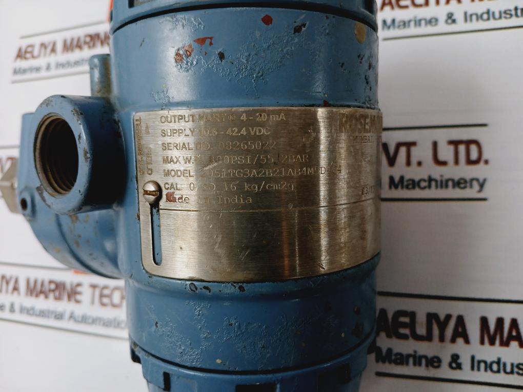 Rosemount 2051Tg3A2B21Ab4M5D4Q4 Pressure Transmitter 10.5-42.4 Vdc.