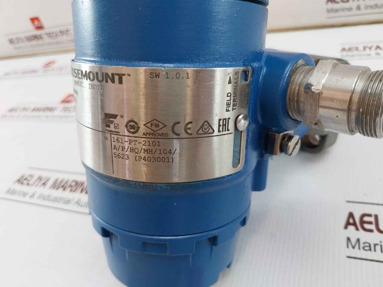 Rosemount 2051cg4f02a1awr5fciam5q4 Fieldbus Pressure Transmitter 275psi/19.0bar