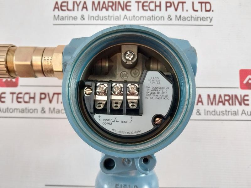 Rosemount 2088 G3S22A2M5Q4 Pressure Transmitter 03031-0332-0003 10.5-36Vdc Rev:C