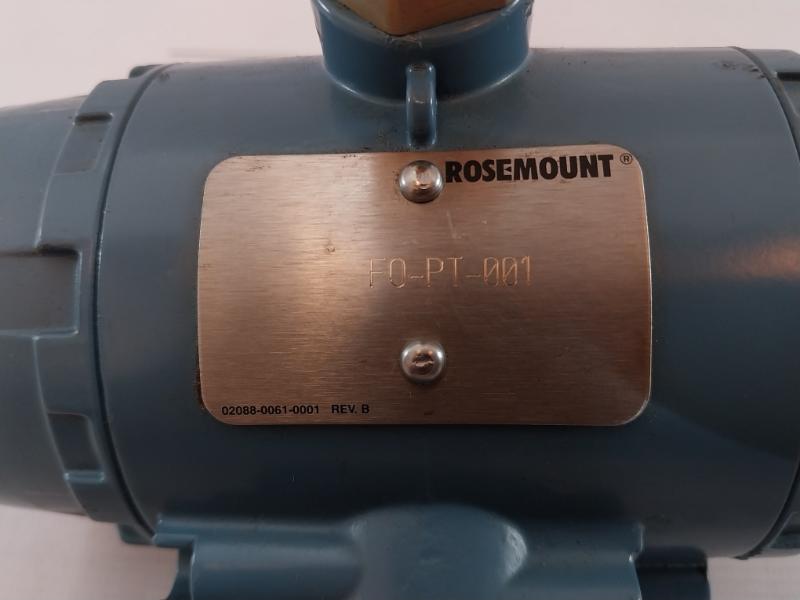 Rosemount 2088 G3S22A2M5Q4 Pressure Transmitter 03031-0332-0003 10.5-36Vdc Rev:C