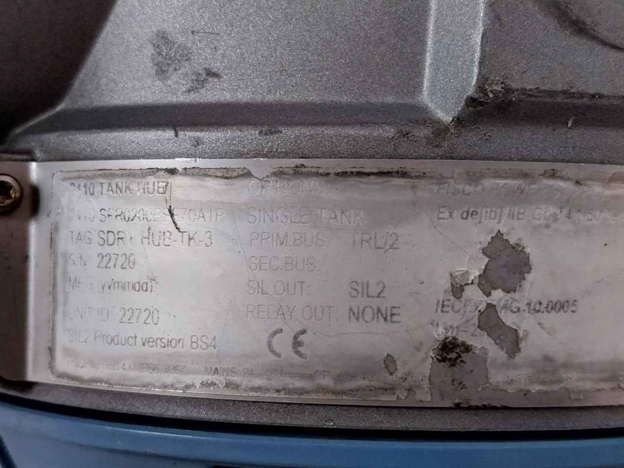 Rosemount 2410-sfr0200Pse70A1P Tank Hub 24-48V 48-240V 50/60Hz Ip66 Ip67