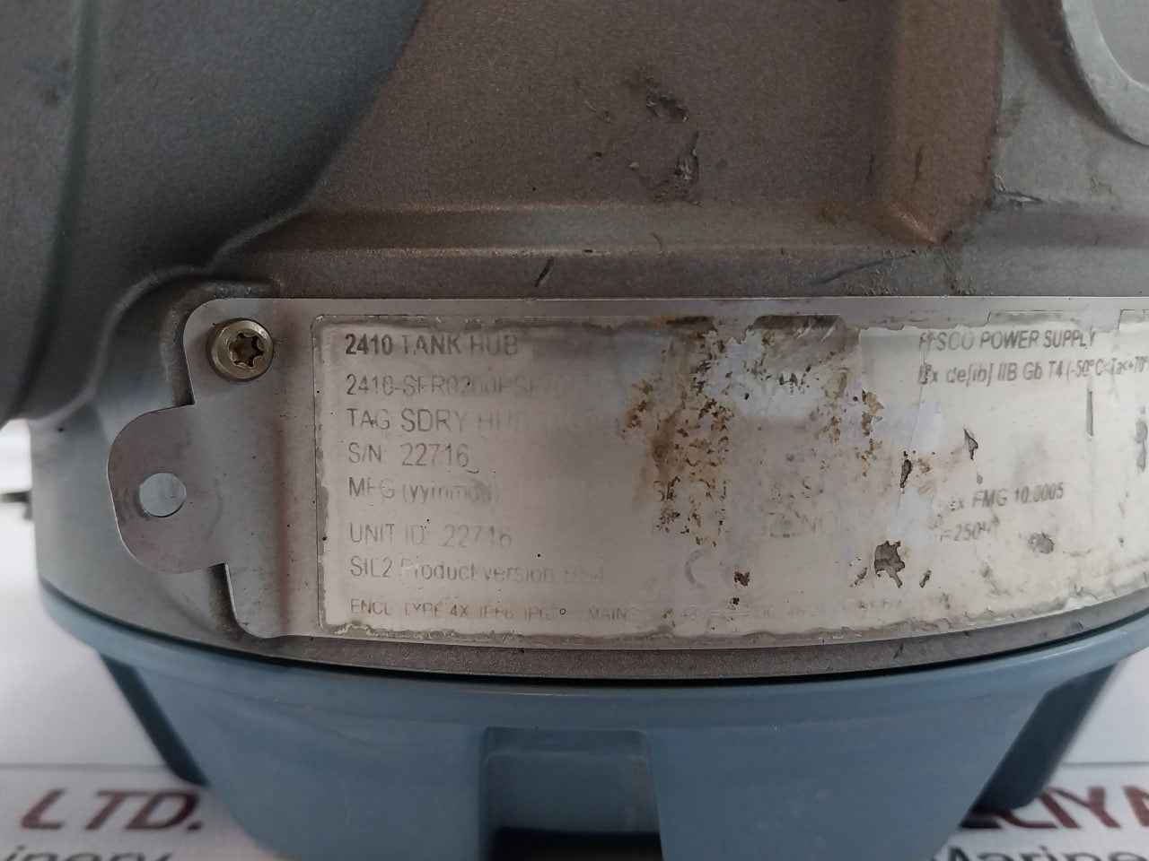 Rosemount 2410-sfr0200Pse70A1P Tank Hub Ip66, Ip67 24-48V 48-240V 50/60Hz 20W