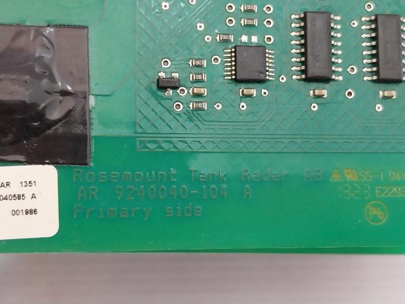 Rosemount 2410 Level Gauge Storage Tank Hub 9240040585 A Ar 9240040-104 A 94V