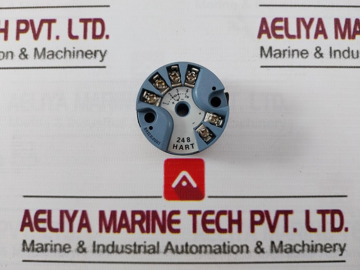 Rosemount 248Hae1A2Q4 Temperature Transmitter 01111-1401-0002 12-42.4 Vdc 4-20Ma