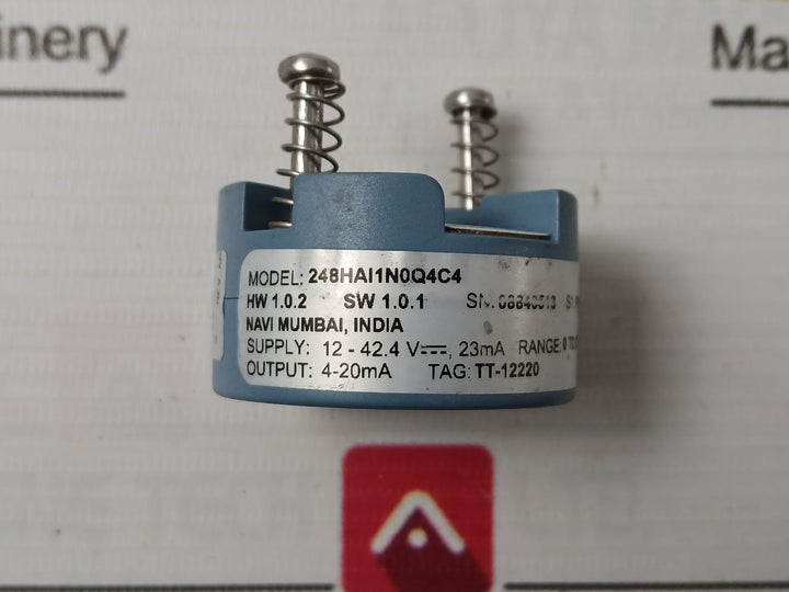 Rosemount 248Hai1N0Q4C4 Temperature Transmitter 00248-7403-0001 Rev: Ab 12-42.4V