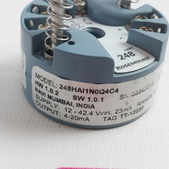 Rosemount 248Hai1N0Q4C4 Temperature Transmitter 00248-7403-0001 Rev: Ab 12-42.4V