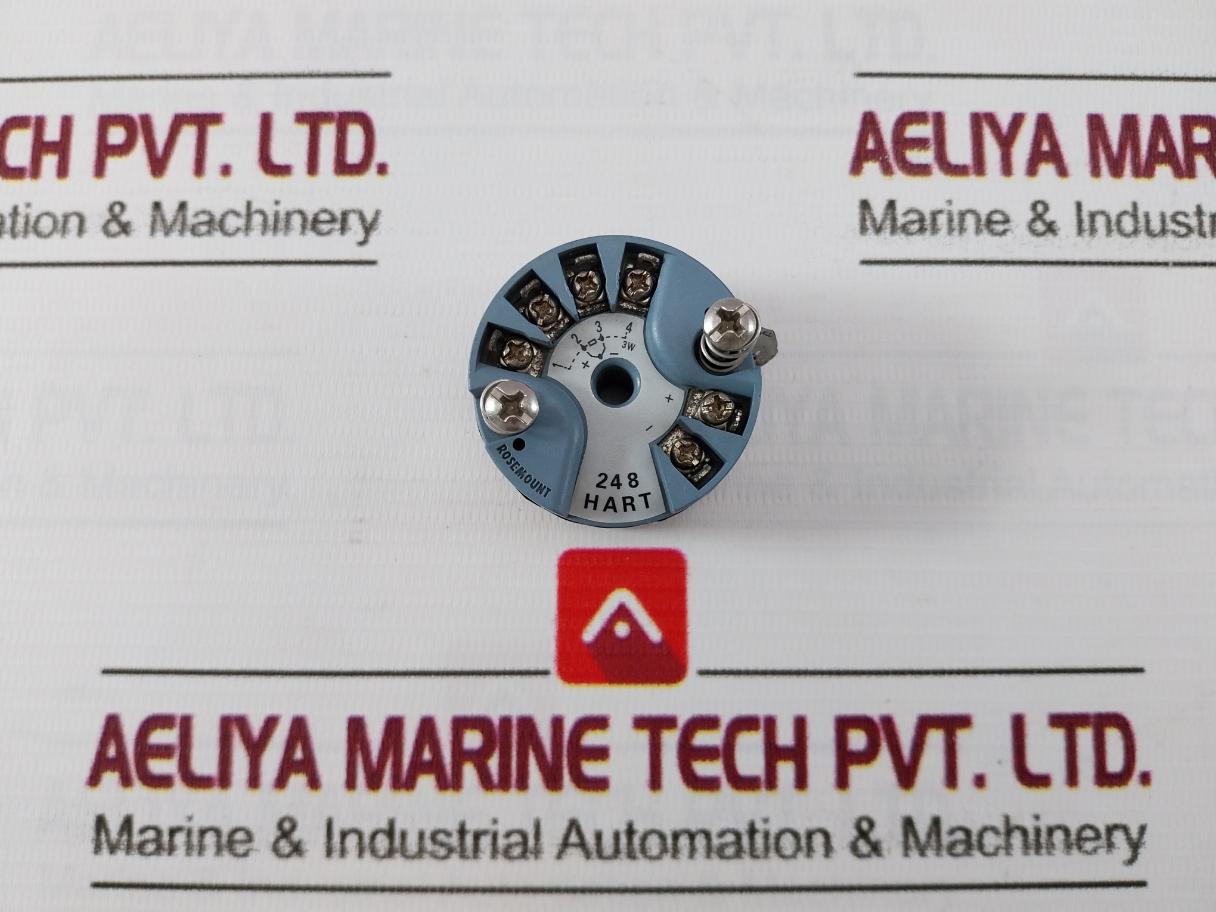 Rosemount 248Hanan0Nsc4Q4 Temperature Transmitter 01111-1401-0002 0 To 50 Deg C