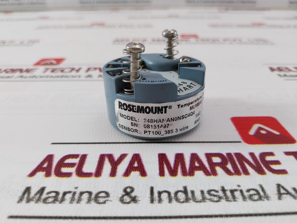 Rosemount 248Hanan0Nsc4Q4 Temperature Transmitter 01111-1401-0002 0 To 50 Deg C