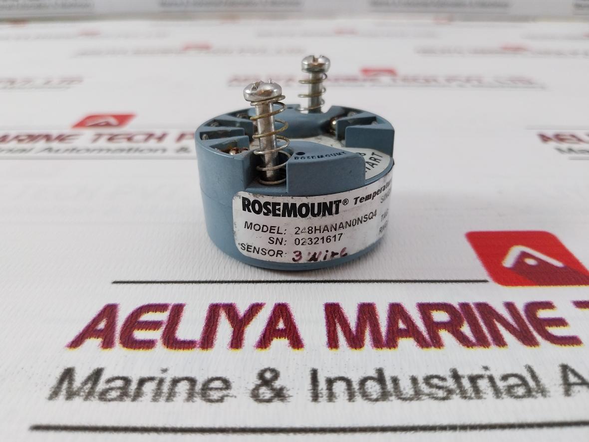 Rosemount 248Hanan0Nsq4 Temperature Transmitter 01111-1401-0002 0-300 C 4-20 Ma