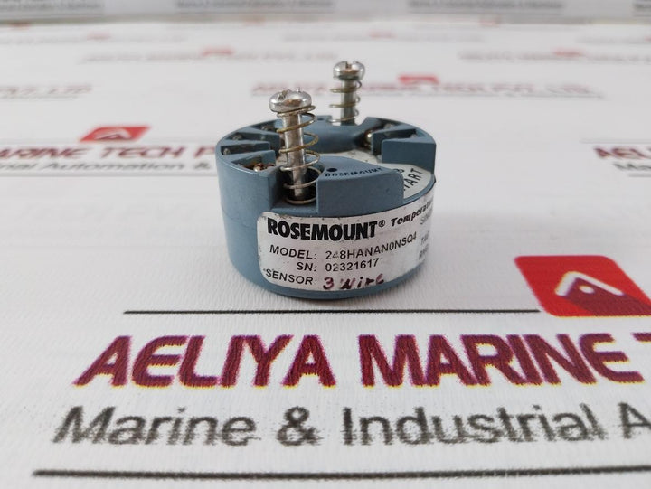 Rosemount 248Hanan0Nsq4 Temperature Transmitter 01111-1401-0002 0-300 C 4-20 Ma