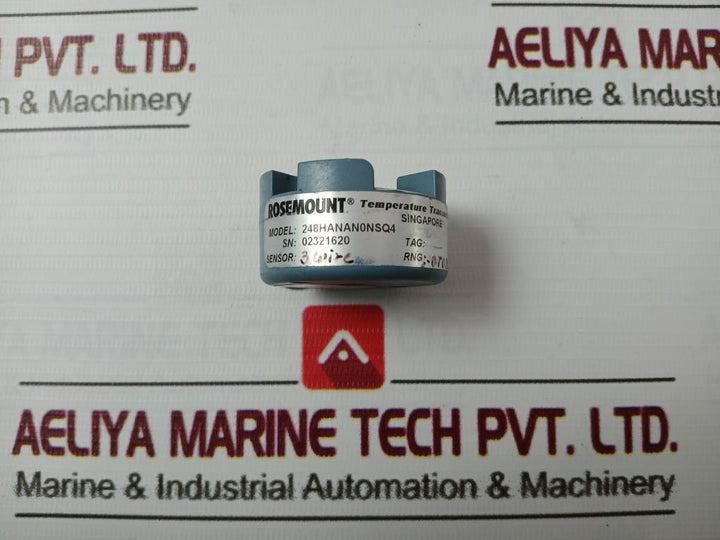 Rosemount 248Hanan0Nsq4 Temperature Transmitter 01111-1401-0002 12-42.4Vdc