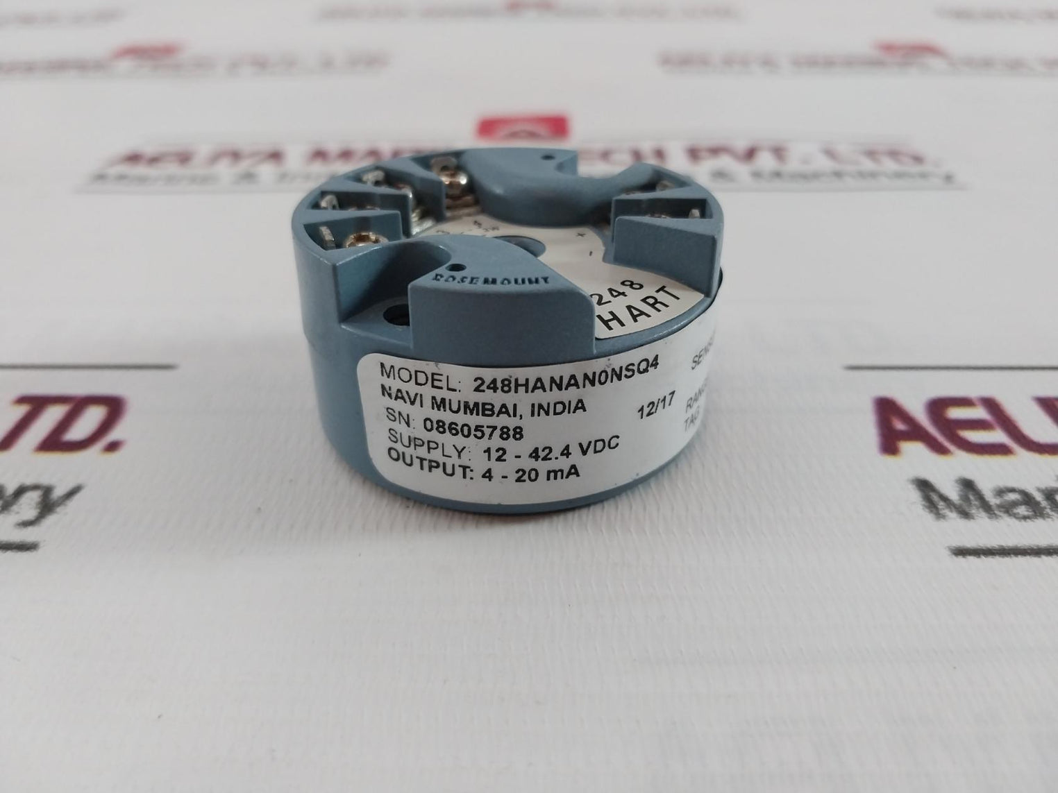 Rosemount 248Hanan0Nsq4 Temperature Transmitter 4-20 Ma Sw5.2.2 12-42.4Vdc