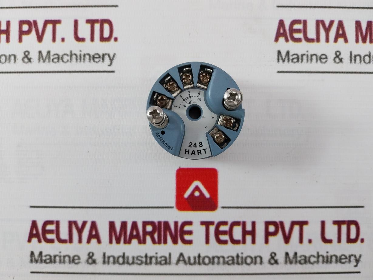 Rosemount 248Hanan0Xaq4 Temperature Transmitter 01111-1401-0002 12-42.4 Vdc