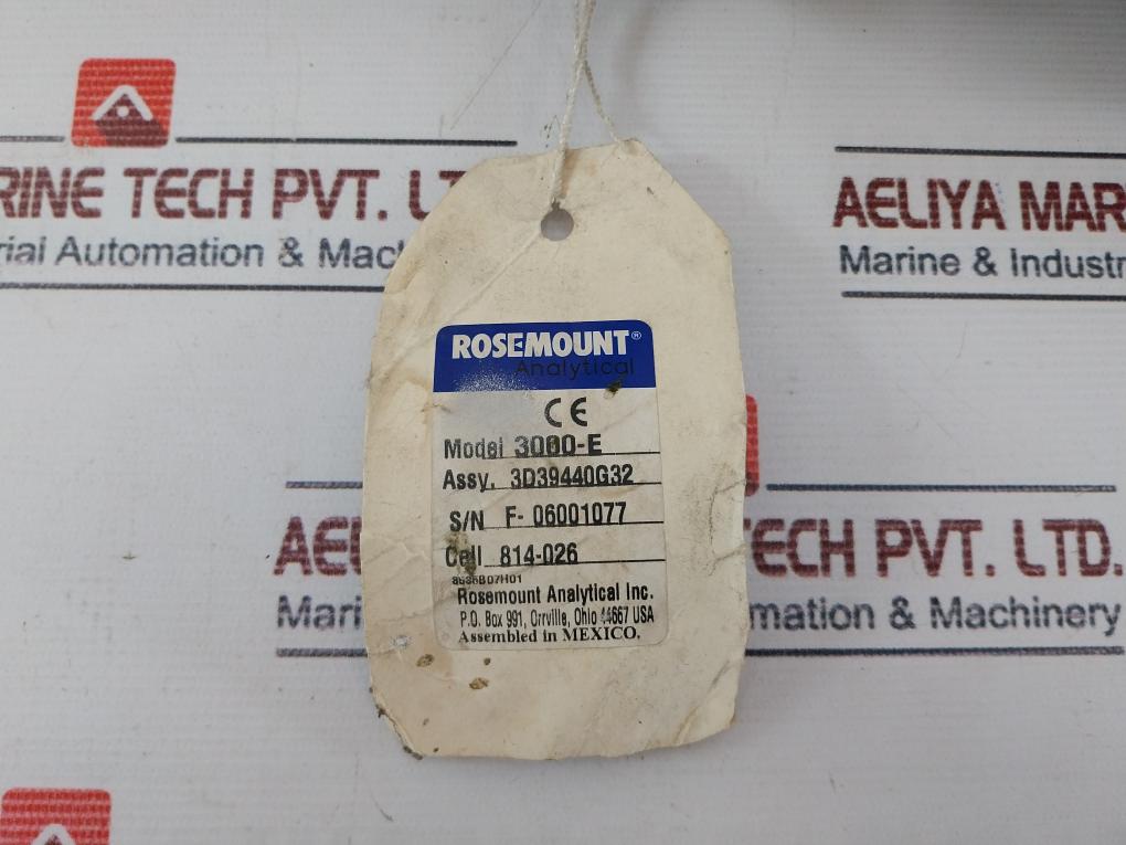 Rosemount 3000-e K Thermocouple Gas Analyzer Probe 3D39440G32 44 Vac