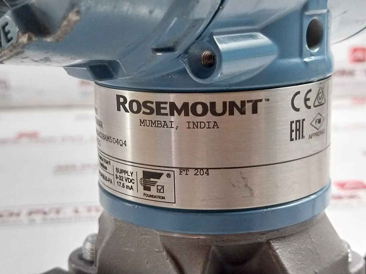 Rosemount 3051Cd2A03A1Ah2Bam5D4Q4 Pressure Transmitter 3626 Psi/250Bar 4-20 Ma