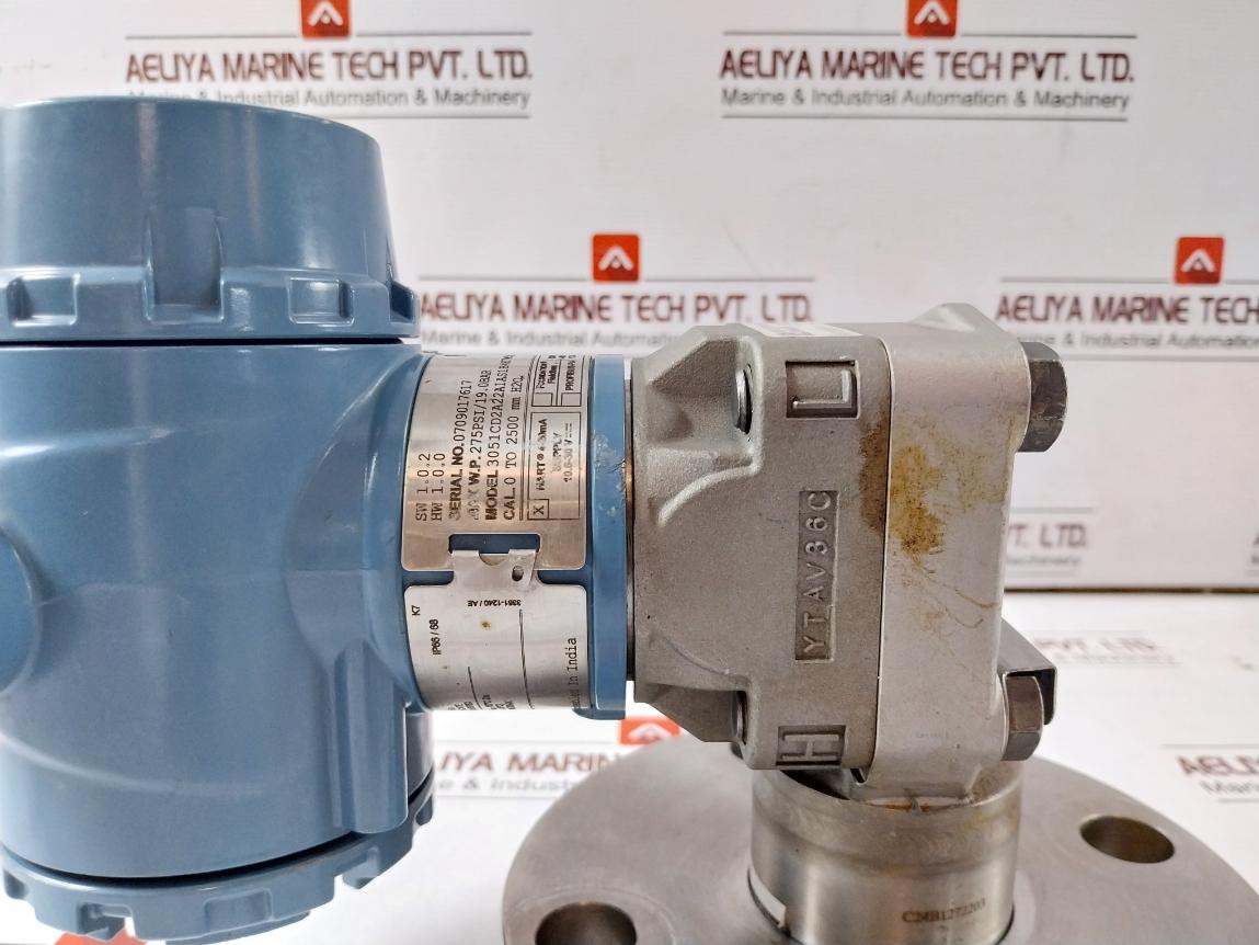 Rosemount 3051Cd2A22A1As1B4K7M5Q4D4P1Hr7 Pressure Transmitter 275Psi/19.0 Bar