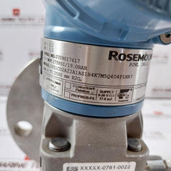 Rosemount 3051Cd2A22A1As1B4K7M5Q4D4P1Hr7 Pressure Transmitter 275Psi/19.0 Bar