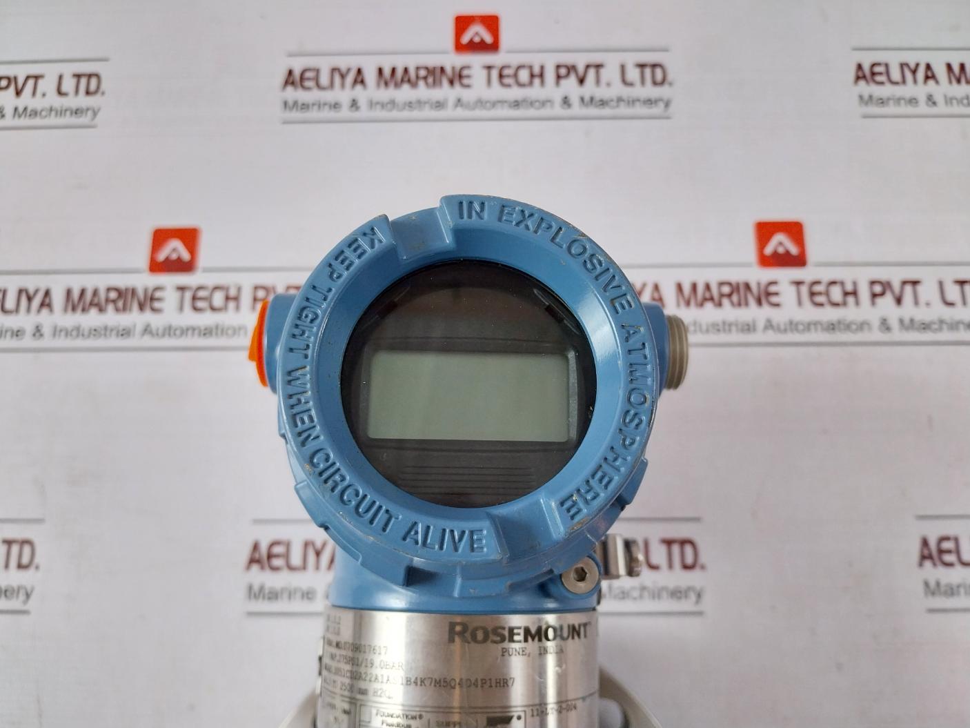 Rosemount 3051Cd2A22A1As1B4K7M5Q4D4P1Hr7 Pressure Transmitter 275Psi/19.0 Bar