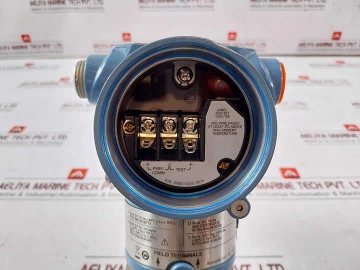 Rosemount 3051Cd2A22A1As1B4K7M5Q4D4P1Hr7 Pressure Transmitter 275Psi/19.0 Bar