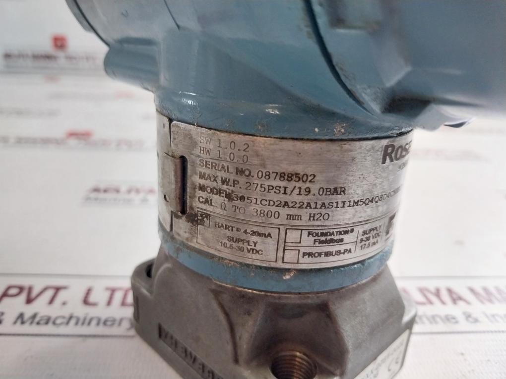 Rosemount 3051Cd2A22A1As1I1M5Q4Q8D4Cnhr7 Hart Pressure Transmitter 4-20Ma