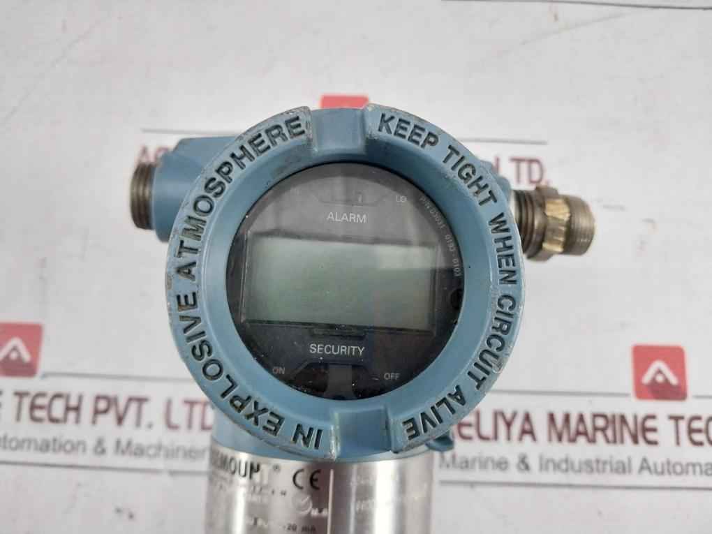Rosemount 3051 Cd2A22A1As2M5B4I1T1Q4Q8 Pressure Transmitter W/ Diaphragm Seal