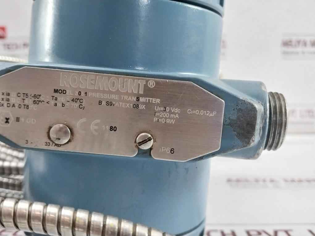 Rosemount 3051 Cd2A22A1As2M5B4I1T1Q4Q8 Pressure Transmitter W/ Diaphragm Seal