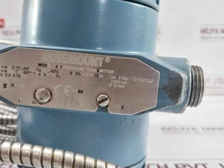 Rosemount 3051 Cd2A22A1As2M5B4I1T1Q4Q8 Pressure Transmitter W/ Diaphragm Seal