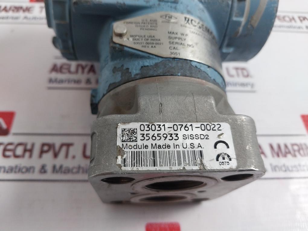 Rosemount 3051 Cd2A22A1As2M5K5Q4 Pressure Transmitter 03031-0332-0003