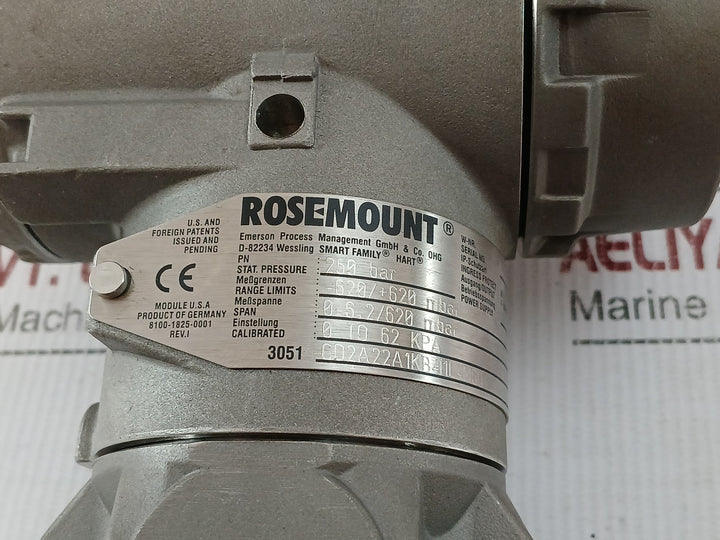 Rosemount 3051 Cd2A22A1Kb4I1L4M6Q4 Pressure Transmitter