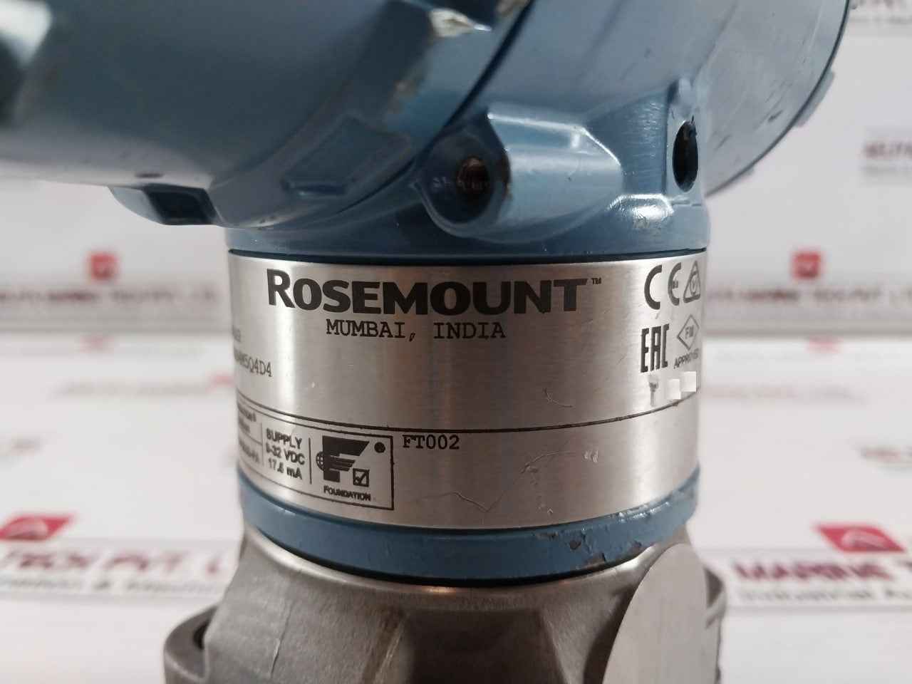 Rosemount 3051Cd3A22A1Ab4M5Q4Da Differential Pressure Transmitter 9-32Vdc 17.5Ma