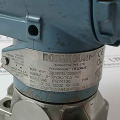 Rosemount 3051 Cd3F22A1Ab4Dfk5Q4 M5 Differential Pressure Transmitter 3626Psi