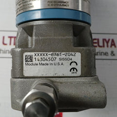 Rosemount 3051Cd4X22A1Pwa3Wp5M5B4Dfq4 Pressure Transmitter 0 To 10 Kg/Cm2 Sissd4