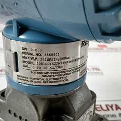 Rosemount 3051Cd4X22A1Pwa3Wp5M5B4Dfq4 Pressure Transmitter 0 To 10 Kg/Cm2 Sissd4