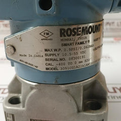 Rosemount 3051Cg1A22A1Am5B4Dfk5Q4 Pressure Transmitter 4-20 Ma 3031-80-0020/Ac