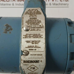 Rosemount 3051Cg1A22A1Am5B4Dfk5Q4 Pressure Transmitter 4-20 Ma 3031-80-0020/Ac