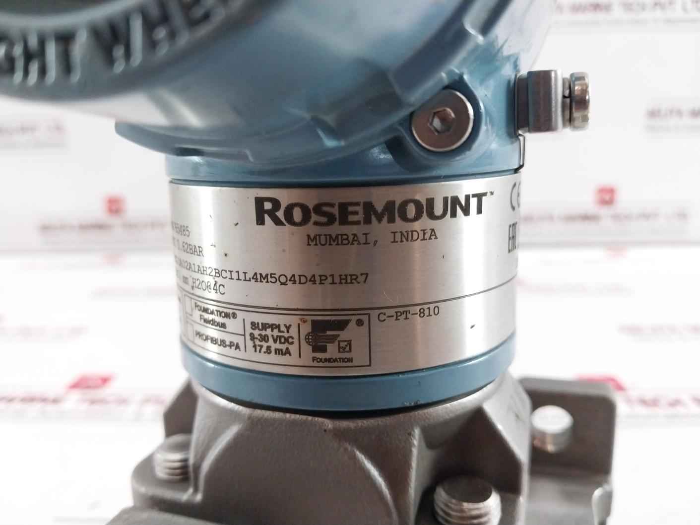 Rosemount 3051Cg2A02A1Ah2Bci1L4M5Q4D4P1Hr7 Pressure Transmitter 9Psi/0.62Bar