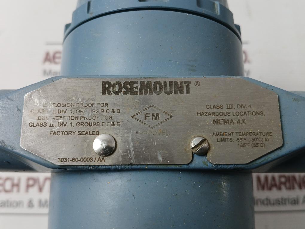 Rosemount 3051Cg4A22A1Am5B4E5L4 Pressure Transmitter 10.5-55 Vdc 300Psi/20.7Bar