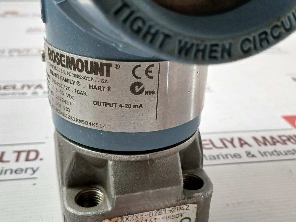 Rosemount 3051Cg4A22A1Am5B4E5L4 Pressure Transmitter 10.5-55 Vdc 300Psi/20.7Bar
