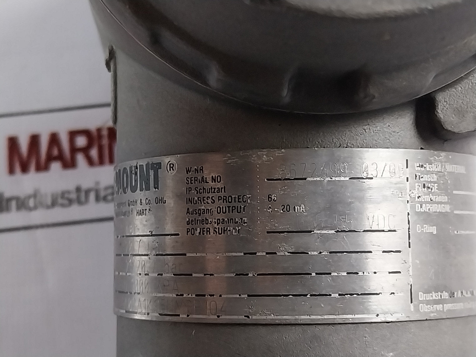 Rosemount 3051 Cg4A02A1Ks5I1M6P1Q4 Pressure Transmitter, 250 Bar