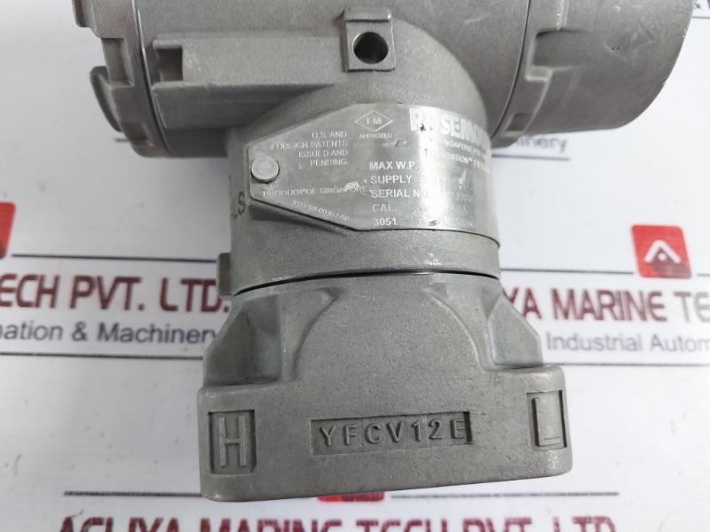 Rosemount 3051 In-line Fieldbus Pressure Transmitter 275 Psi 0-80 Kpa 9-30vdc