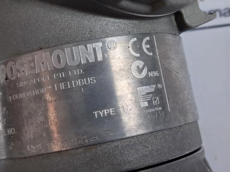 Rosemount 3051 In-line Fieldbus Pressure Transmitter Cd3522A1Ks1Mi617P1Q4