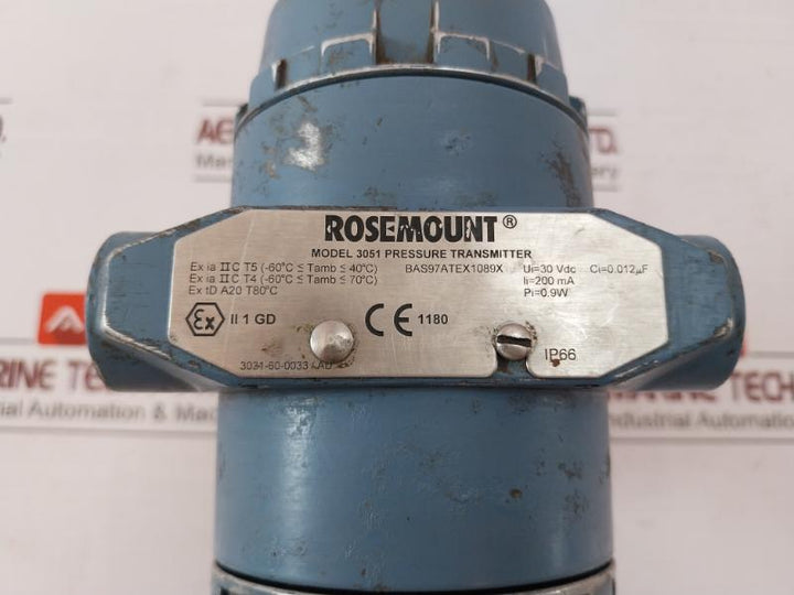 Rosemount 3051 L3Aa0Ac21Aam5I1Q4 Smart Family Hart Pressure Transmitter 4-20 Ma