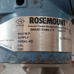 Rosemount 3051 L3Aa0Ac21Aam5I1Q4 Smart Family Hart Pressure Transmitter 4-20 Ma