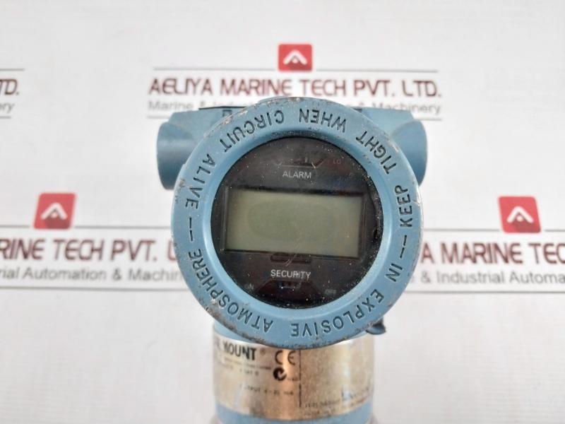 Rosemount 3051 L3Aa0Fd21Aam5K5 Pressure Transmitter 10.5-55 Vdc 0 To 10000 Mm H2O Rev.Aa