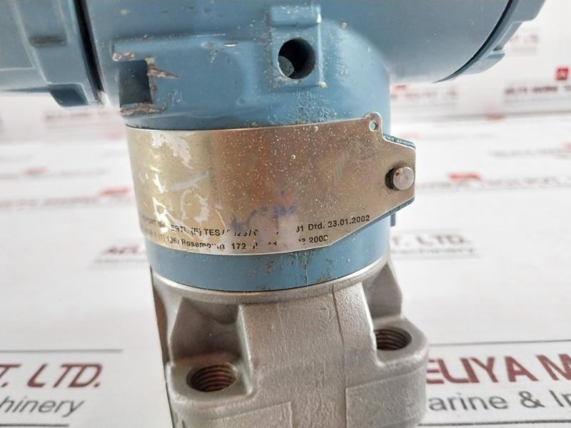 Rosemount 3051 L3Aa0Fd21Aam5K5 Pressure Transmitter 10.5-55 Vdc 0 To 10000 Mm H2O Rev.Aa