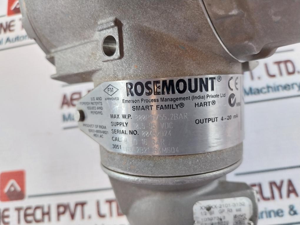 Rosemount 3051 Pressure Transmitter 03031-0193-0103 Rev Ac